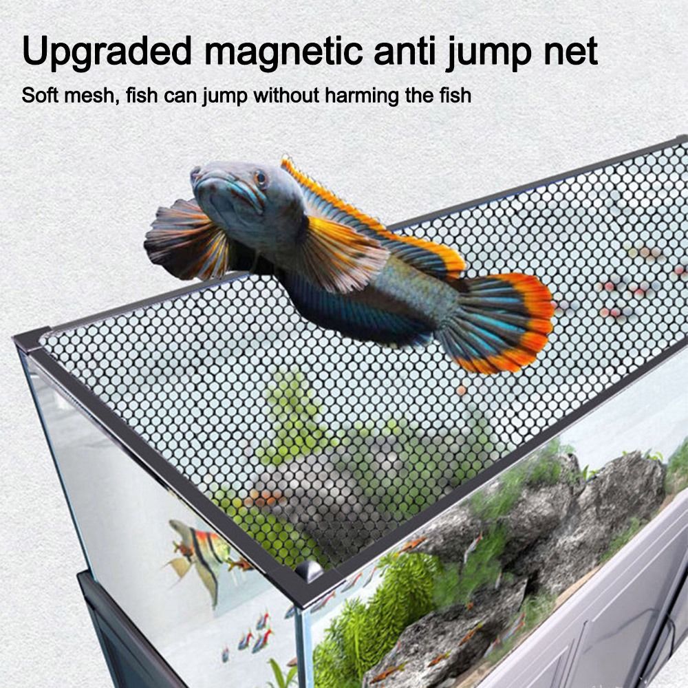 Aquarium Fish Net - Wytrzymała Magnetyczna Pokrywa Akwarium DIY Łatwa