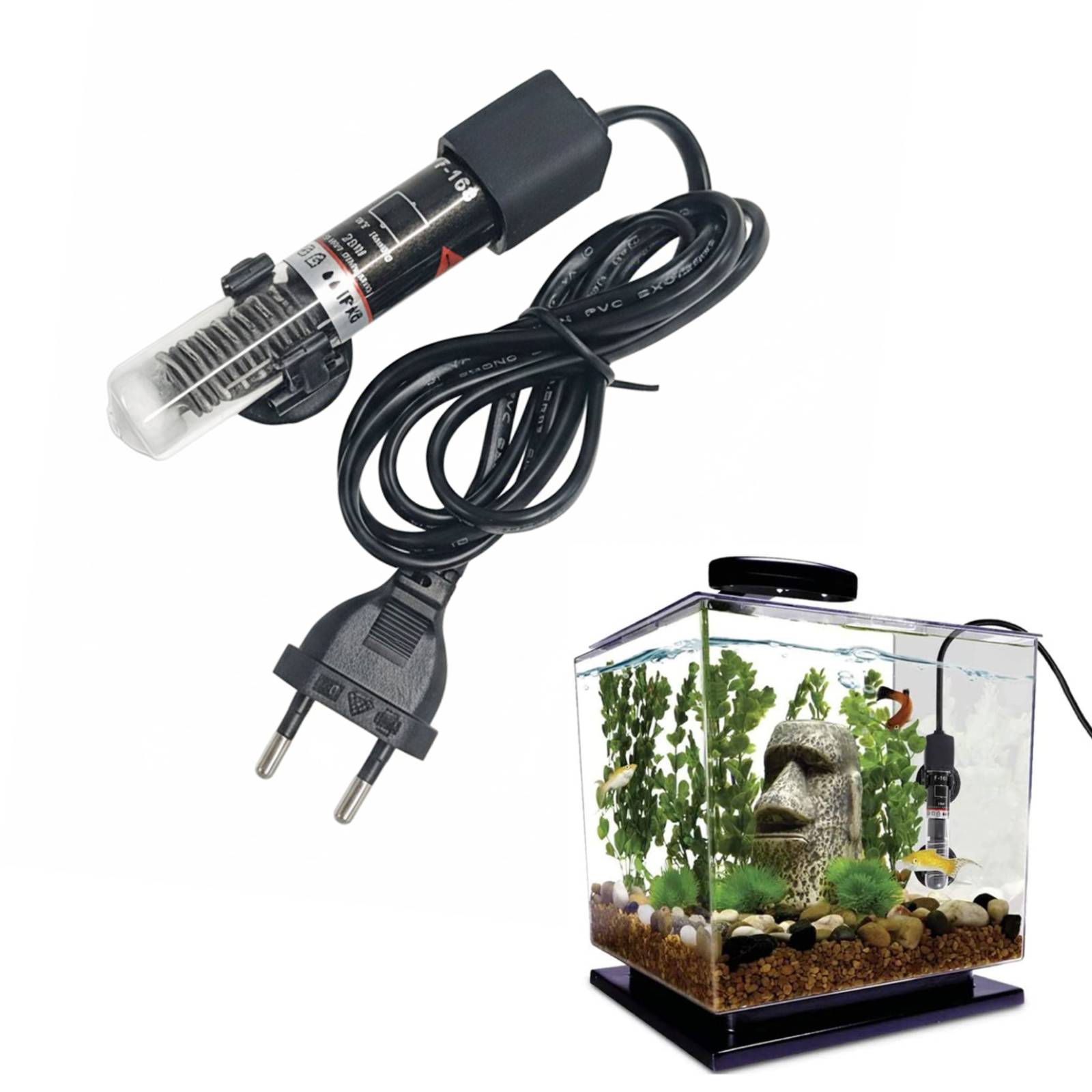 Aquarium Heater Submersible - Mini grzałka akwariowa Zatapialna woda do
