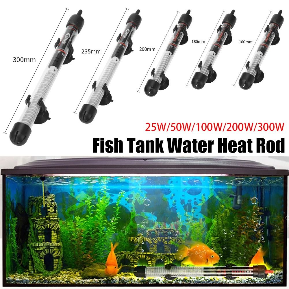 Aquarium Heater Submersible - 1 szt. Grzałka termostatyczna 25W/50W/100W/200W/300W do