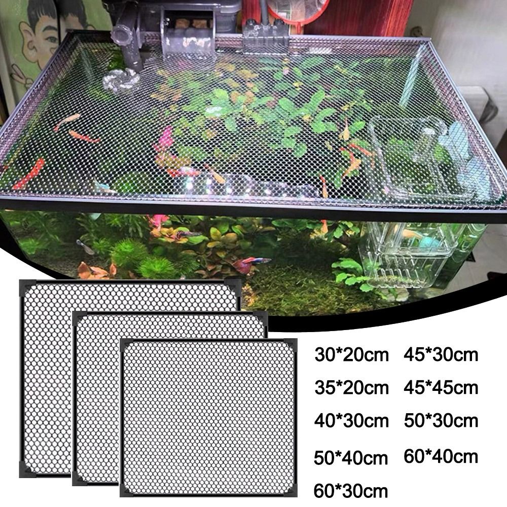 Aquarium Fish Net - Wytrzymała magnetyczna pokrywa na akwarium, łatwa