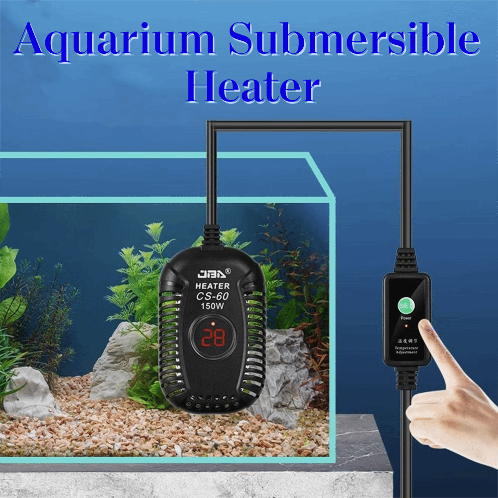 Aquarium Heater Submersible - Grzałka akwariowa z kwarcowego szkła, zanurzalna,