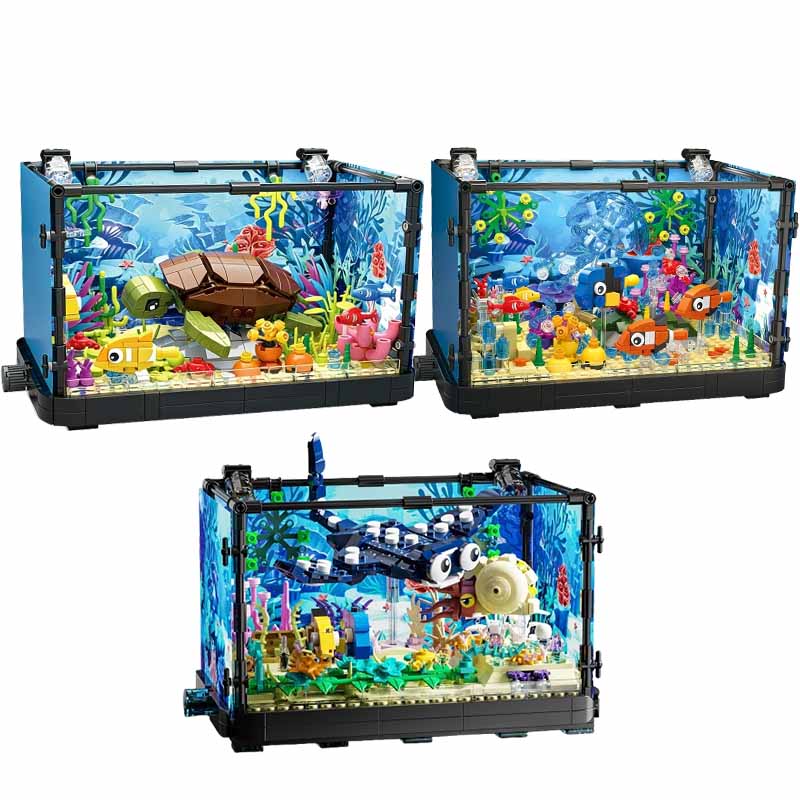 Aquarium Fish Light - Zestaw klocków do budowy akwarium ze