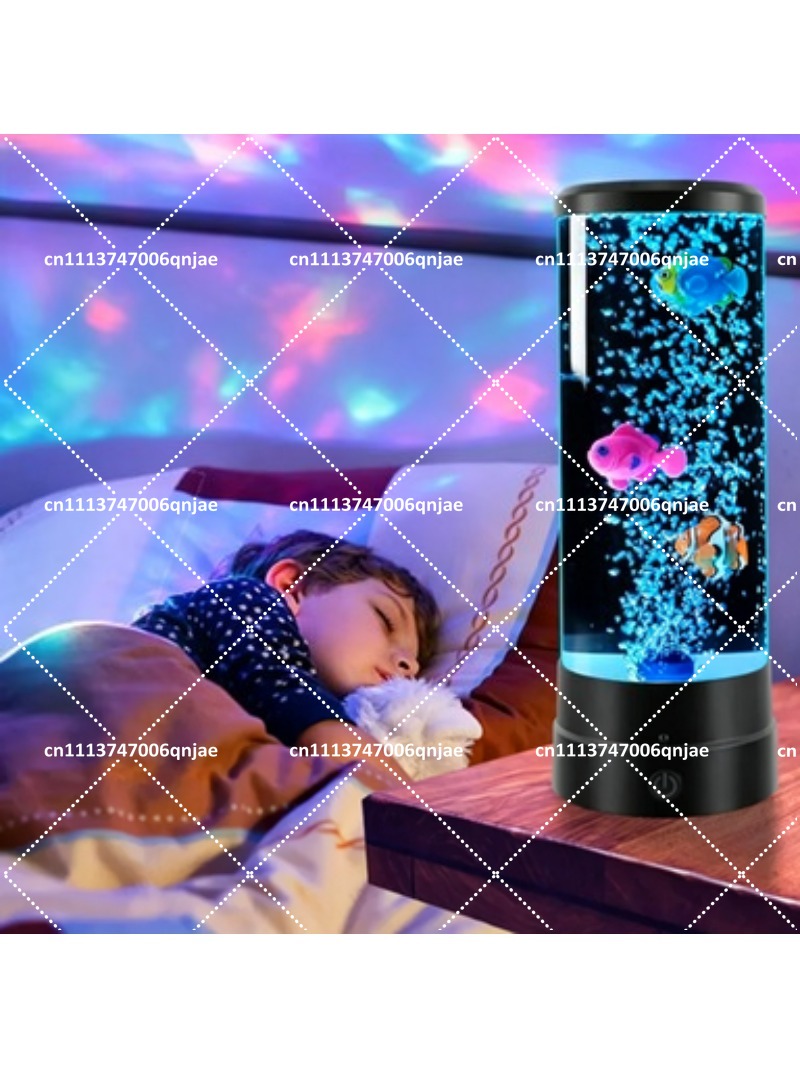 Aquarium Fish Lamp - Symulacja LED Elektroniczny Akwarium z Rybkami