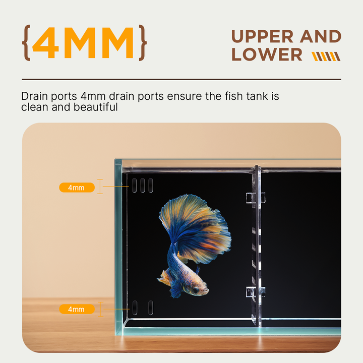 Aquarium Fish Zone - Modułowy, samoczyszczący się szklany akwarium z