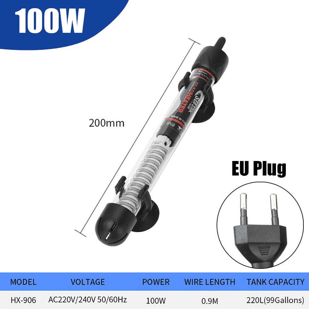 Aquarium Heater Submersible - 1 szt. Grzałka termostatyczna 25W/50W/100W/200W/300W z