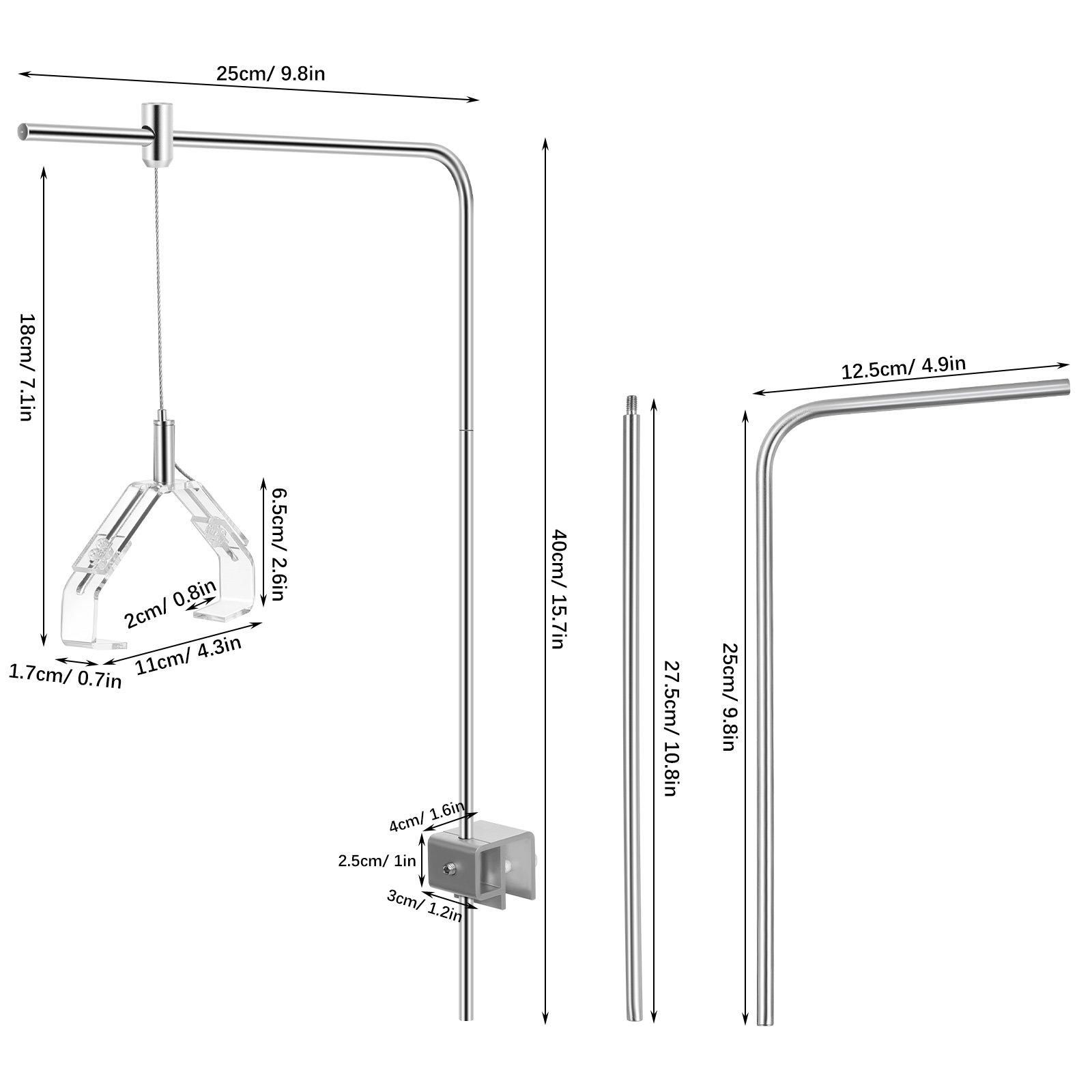 2 szt. Uchwyty do lamp akwario – Aquarium Fish Lamp recenzja i cena