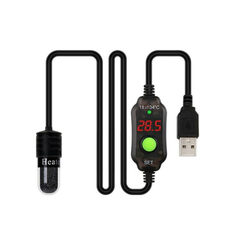 Mini akwarium podgrzewacz USB  – Aquarium Heater Submersible recenzja i cena