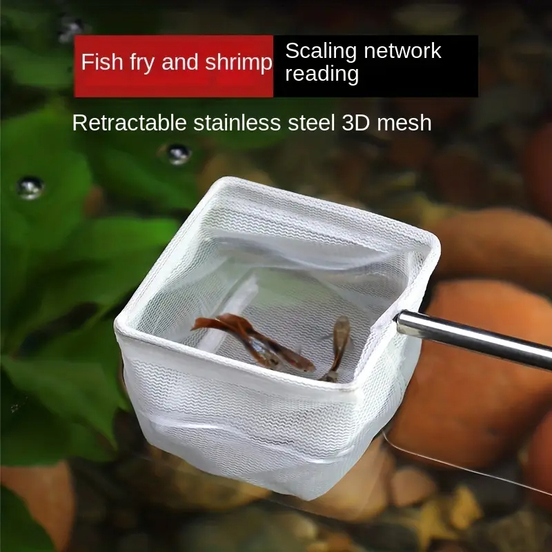 Kwadratowy okrągły uchwyt ze s – Aquarium Fish Net recenzja i cena