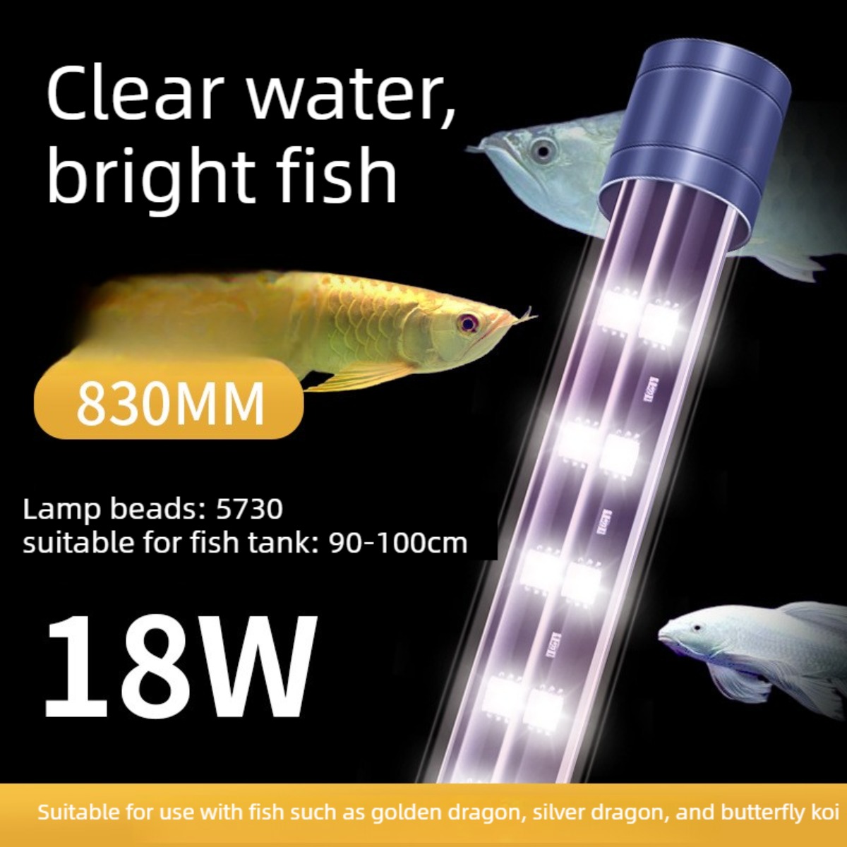 Lampa LED do akwarium 83 cm, p – Aquarium Fish Yellow recenzja i cena