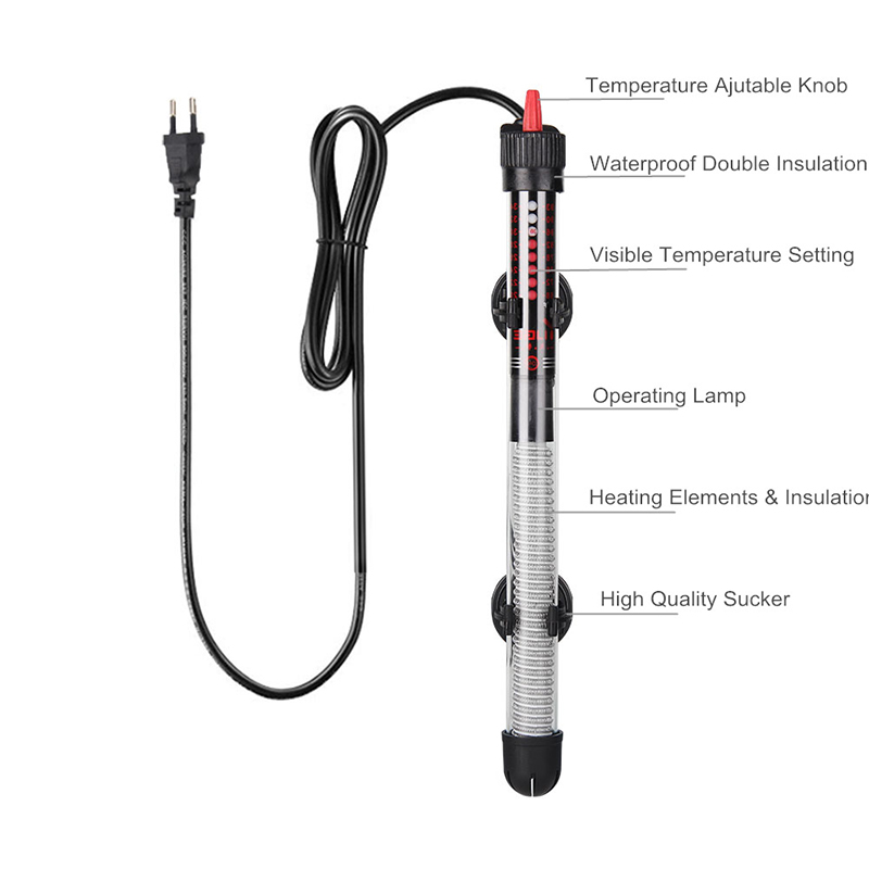 25W-300W regulowany termostat  – Aquarium Heater Submersible recenzja i cena