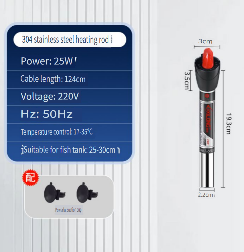 Grzałka do akwarium ze stali n – Aquarium Heater Submersible recenzja i cena