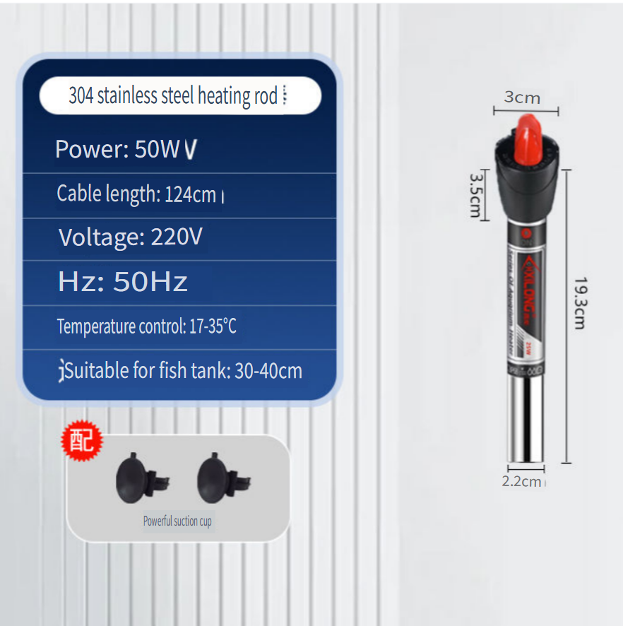 Grzałka do akwarium ze stali n – Aquarium Heater Submersible recenzja i cena