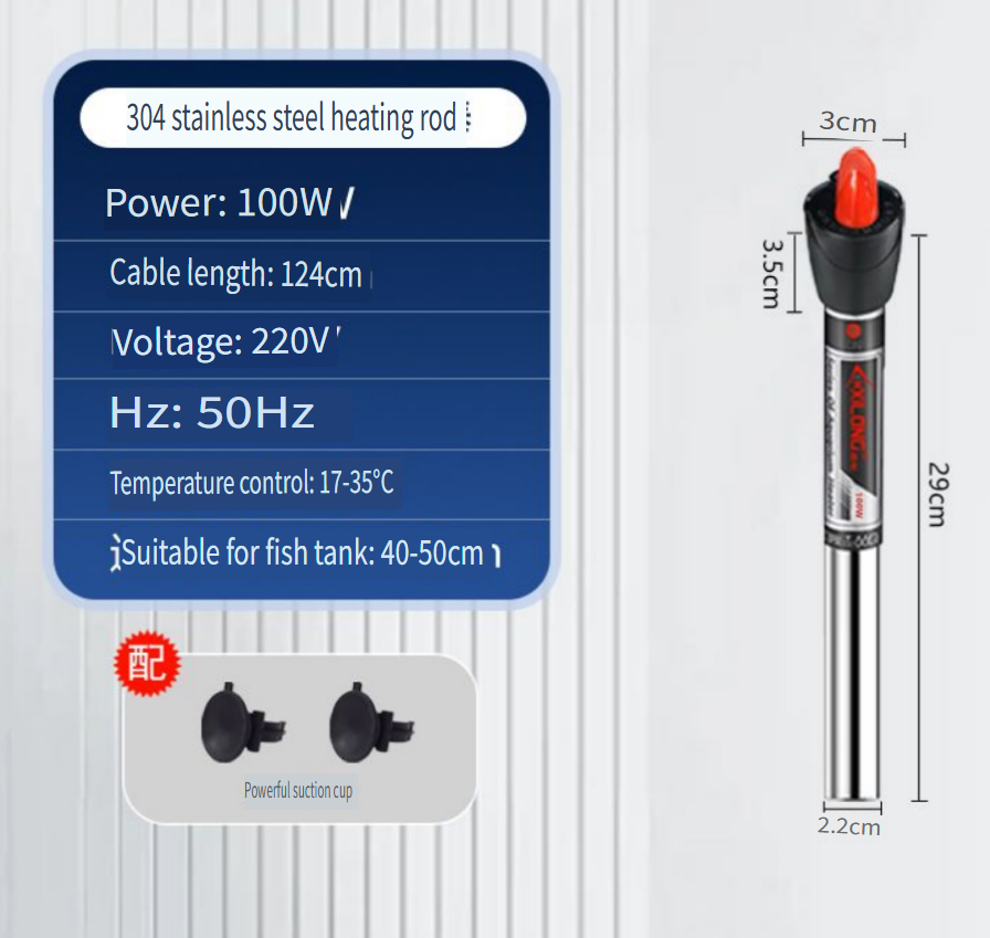 Grzałka do akwarium ze stali n – Aquarium Heater Submersible recenzja i cena